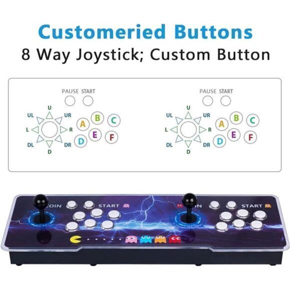 28000 Games Pandora's Box 50S Arcade Game Console Retro Machine PC Projector TV - Picture 4 of 7